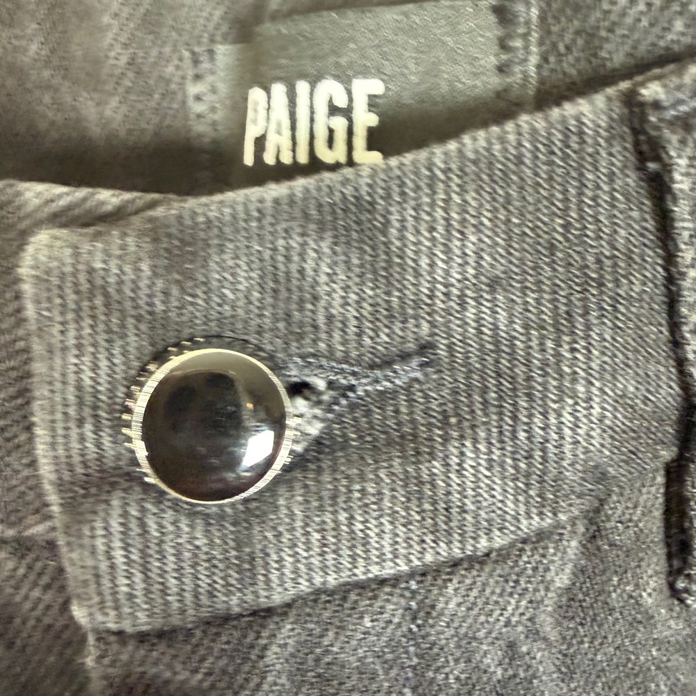 Paige NWT Portia Wide Leg Architecture Deep Caviar High Waist Jeans 29 Tall READ - Picture 9 of 12